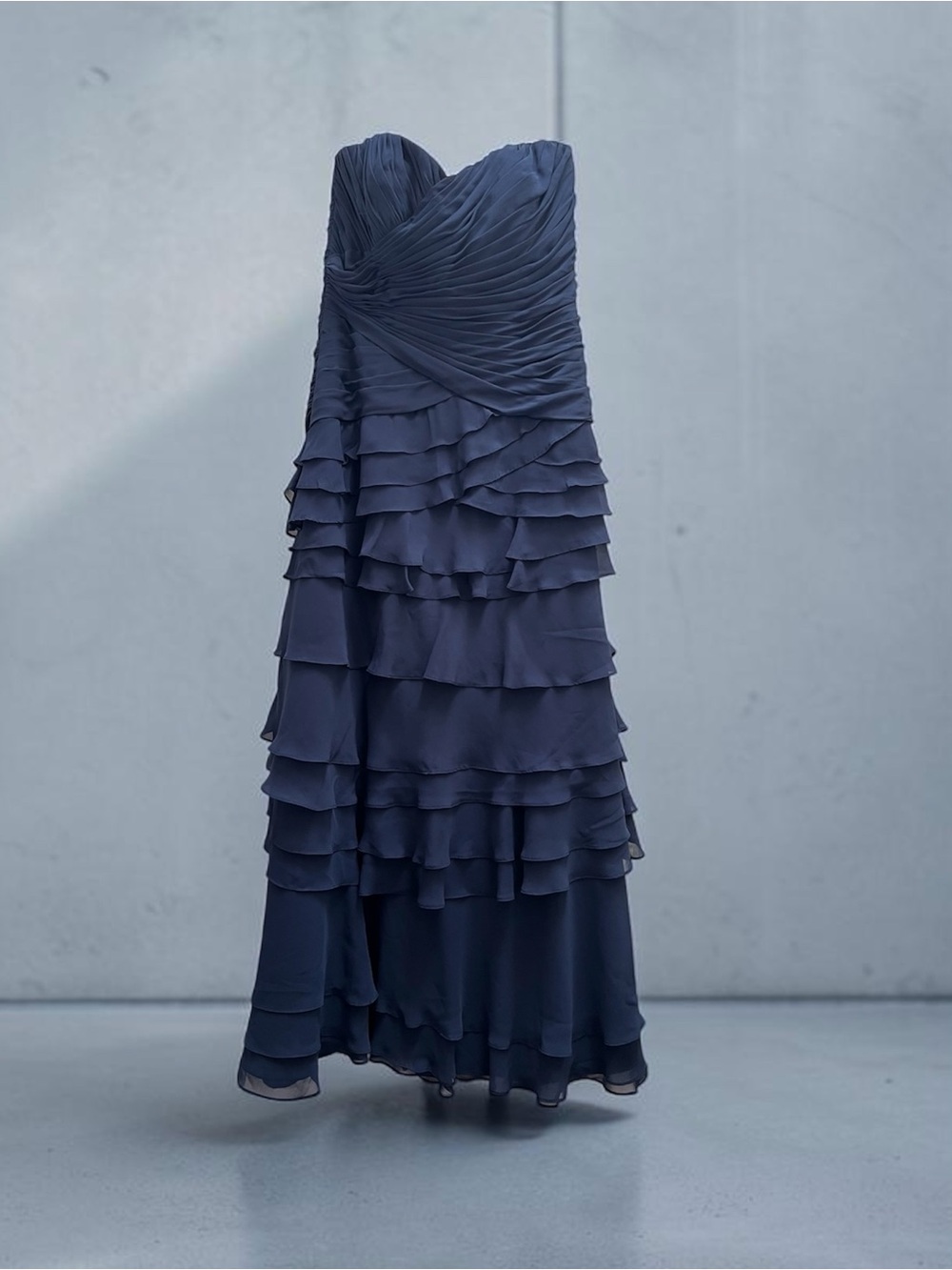 Jovani Navy Blue Gown Size 14 Sleeveless